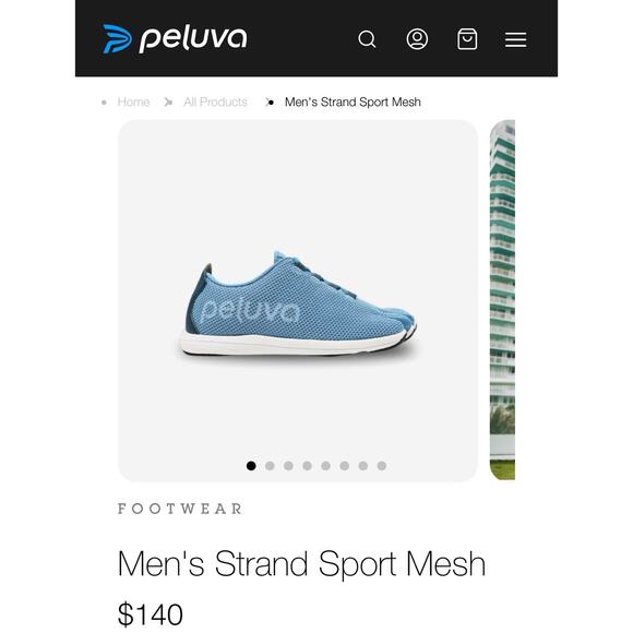 Peluva Strand Sport Carolina Blue Navy Mens Size 16 Barefoot Shoes PFWM30102 - Picture 9 of 10